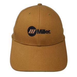 CornerStone Snapback Hat Brown One Size Miller Electric Embroidered Adjustable
